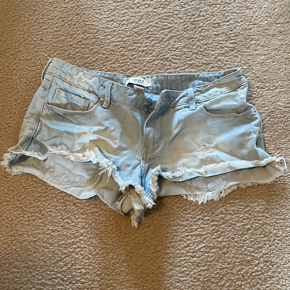 denim shorts